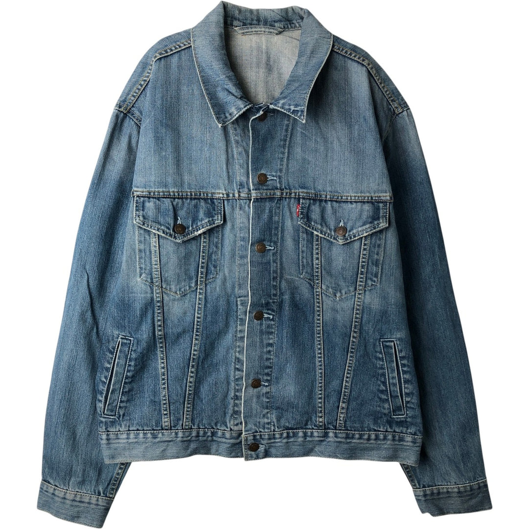 Levi's denim jacket, denim jacket, men's size XL unclear blue type Vintage Second Hand