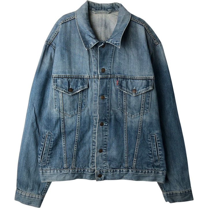 Levi's denim jacket, denim jacket, men's size XL unclear blue type Vintage Second Hand
