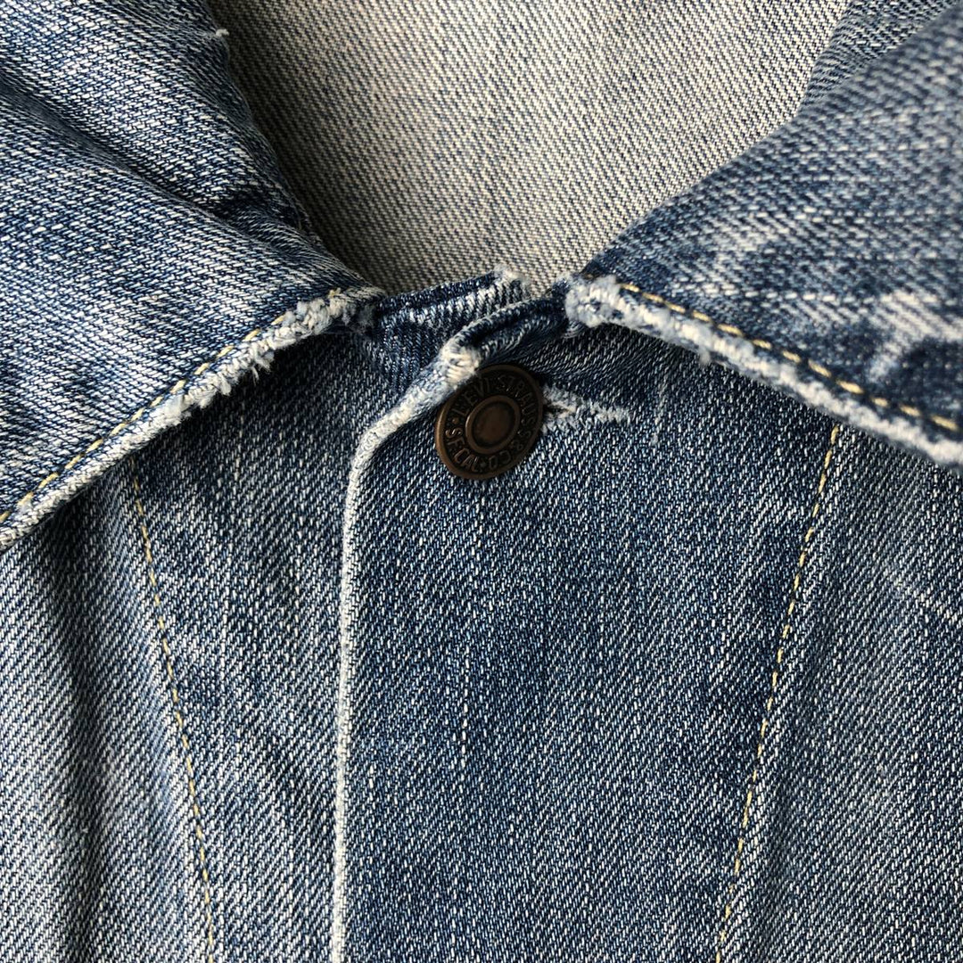 Levi's denim jacket, denim jacket, men's size XL unclear blue type Vintage Second Hand