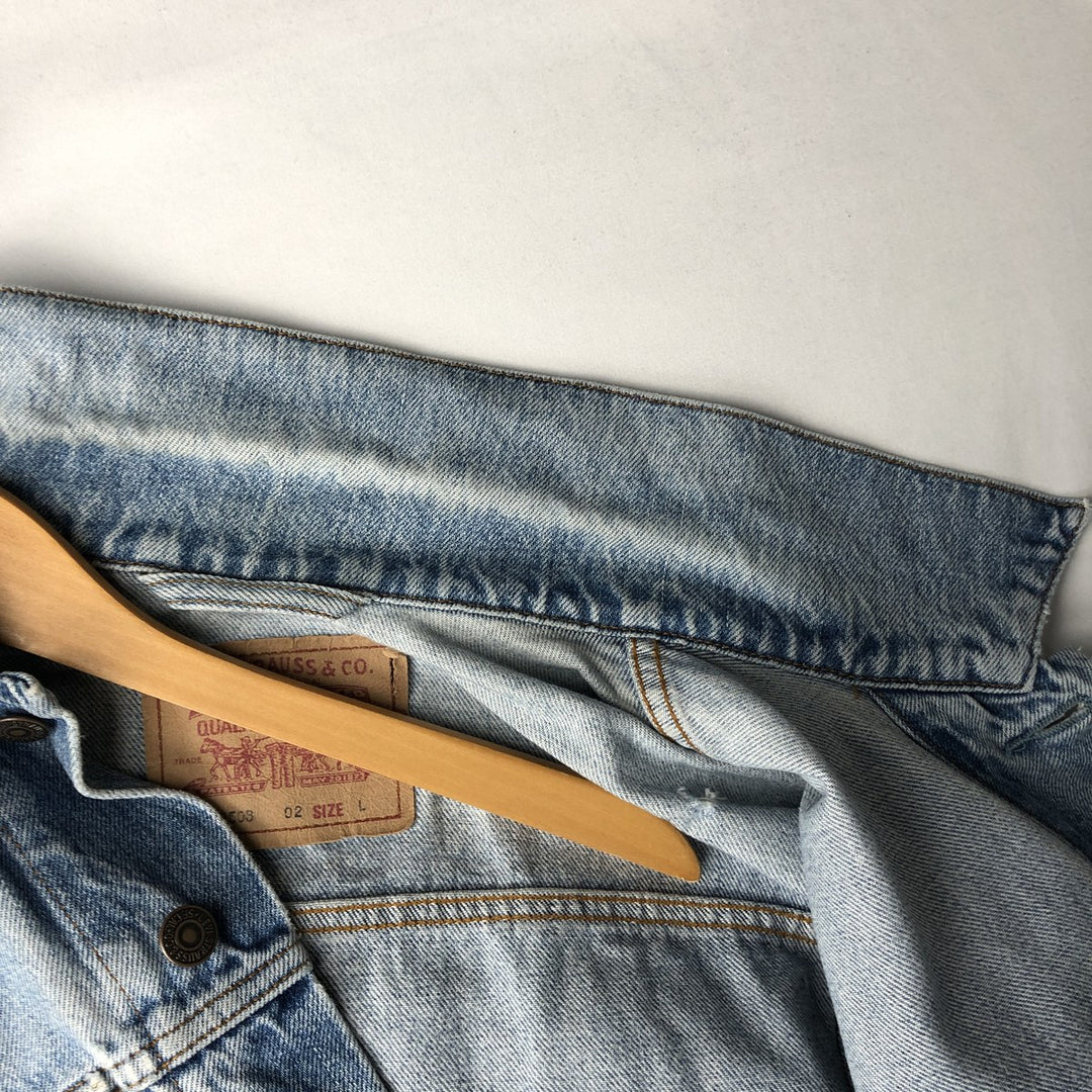 Levi's 70503-02 Denim Jacket, Men's Size L cotton blue type Vintage Second Hand