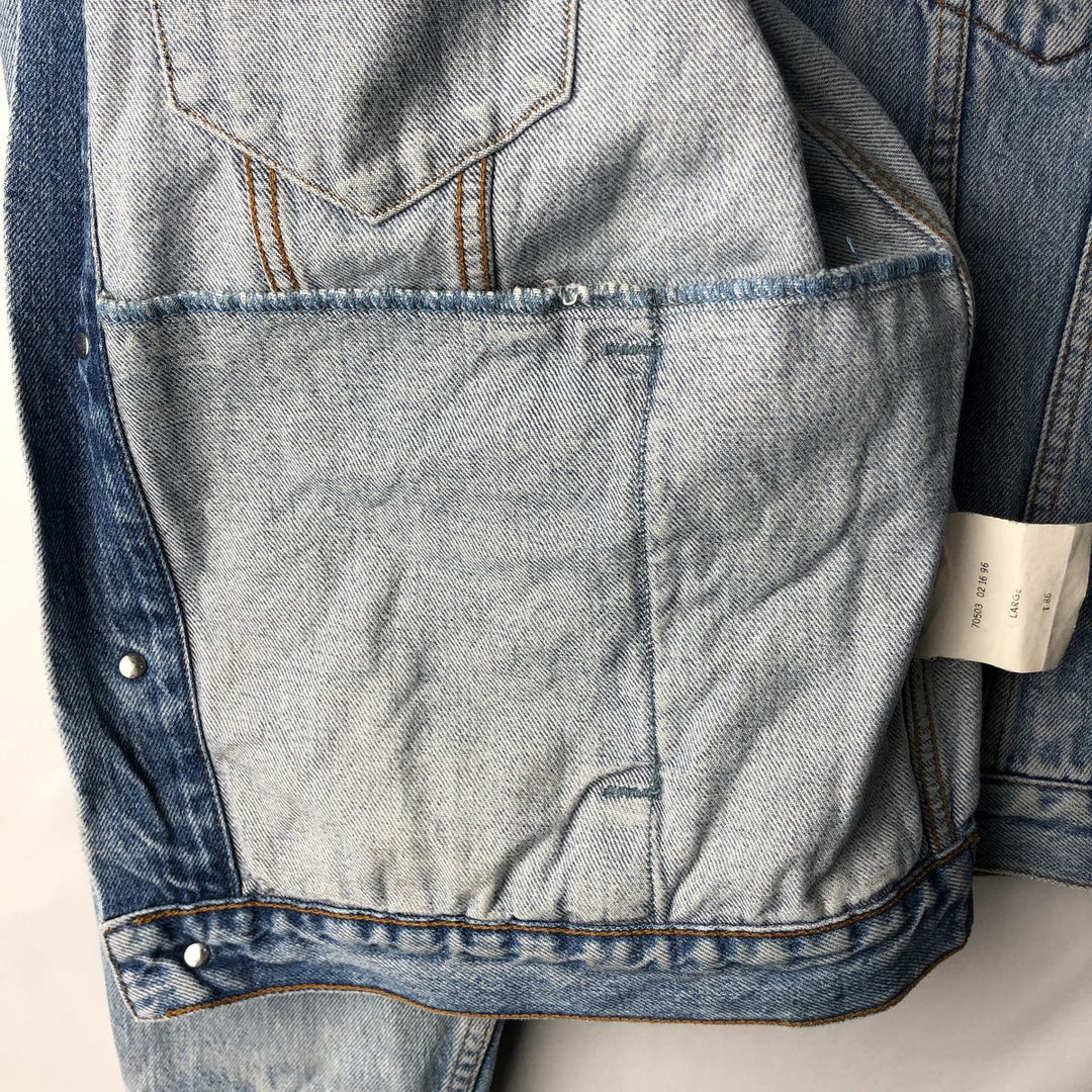 Levi's 70503-02 Denim Jacket, Men's Size L cotton blue type Vintage Second Hand