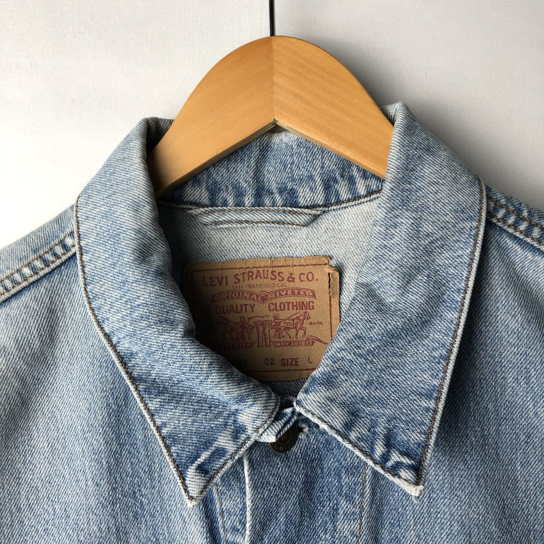 Levi's 70503-02 Denim Jacket, Men's Size L cotton blue type Vintage Second Hand