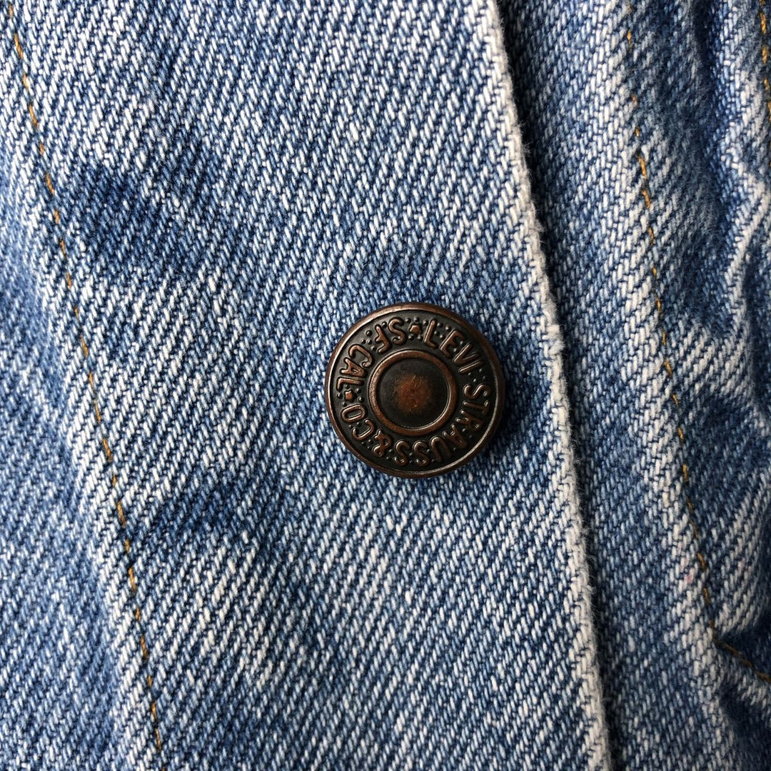 Levi's 70506-0214 Denim Jacket (G-Jean) - Made in USA - Men's Size S (approx.) cotton blue type Vintage Second Hand