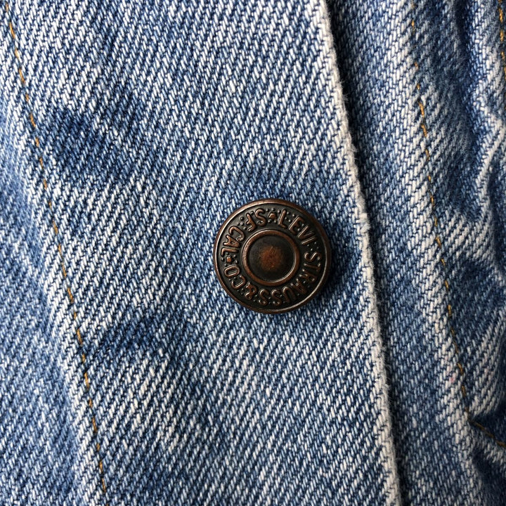 Levi's 70506-0214 Denim Jacket (G-Jean) - Made in USA - Men's Size S (approx.) cotton blue type Vintage Second Hand