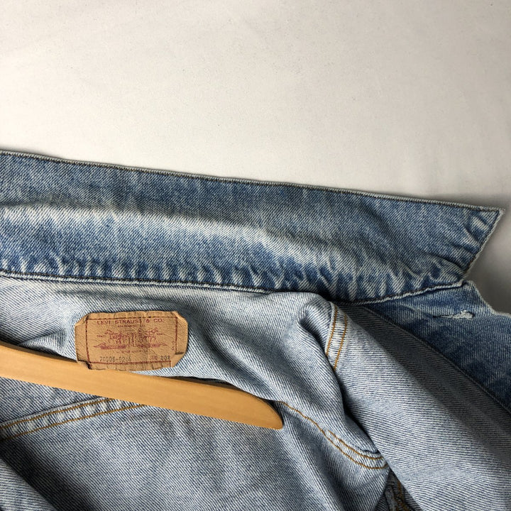 Levi's 70506-0214 Denim Jacket (G-Jean) - Made in USA - Men's Size S (approx.) cotton blue type Vintage Second Hand