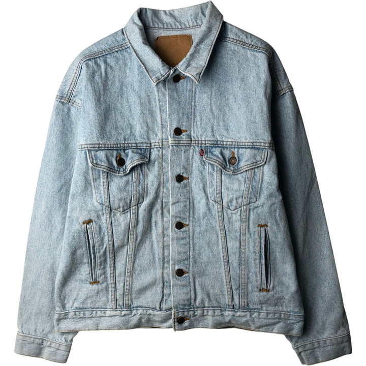 Levi's 70507-4834 Denim Jacket (G-Jean) - Made in USA - Men's Size L (approx.) unclear blue type Vintage Second Hand