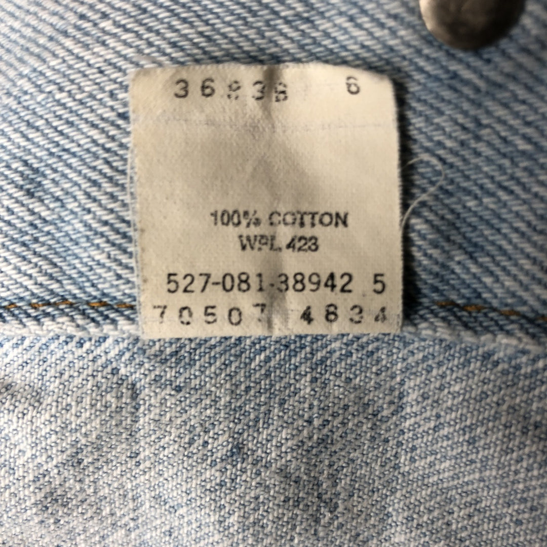Levi's 70507-4834 Denim Jacket (G-Jean) - Made in USA - Men's Size L (approx.) unclear blue type Vintage Second Hand