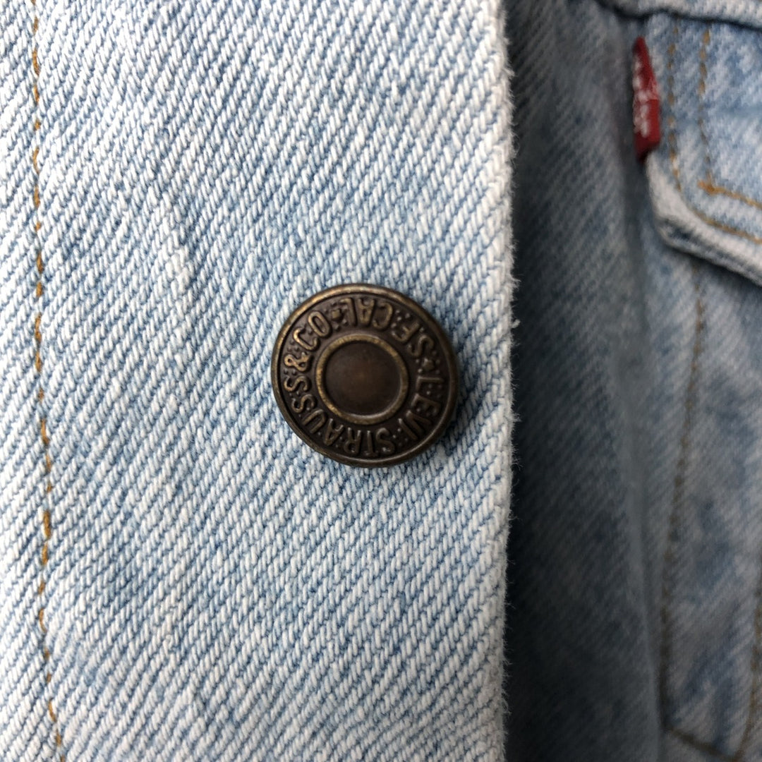 Levi's 70507-4834 Denim Jacket (G-Jean) - Made in USA - Men's Size L (approx.) unclear blue type Vintage Second Hand