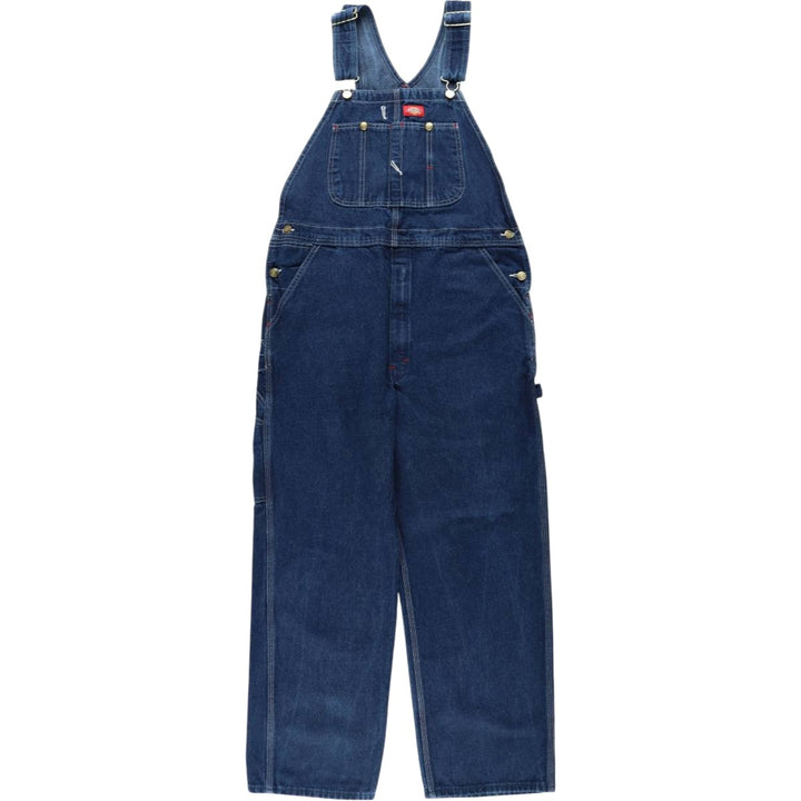 Dickies wide-leg denim overalls, men's size W38 (approx.) cotton blue type Vintage Second Hand