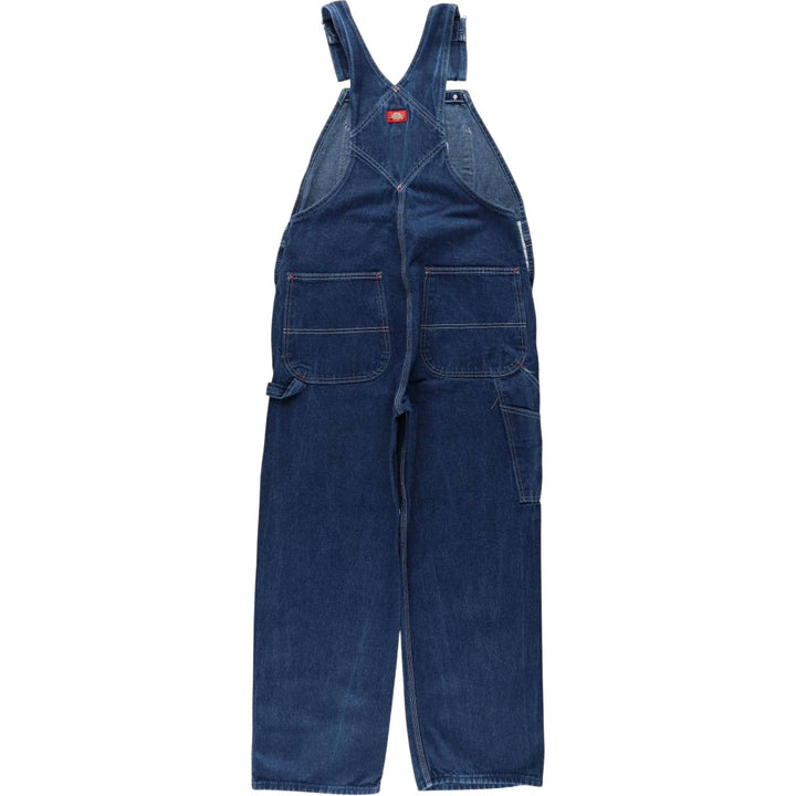 Dickies wide-leg denim overalls, men's size W38 (approx.) cotton blue type Vintage Second Hand