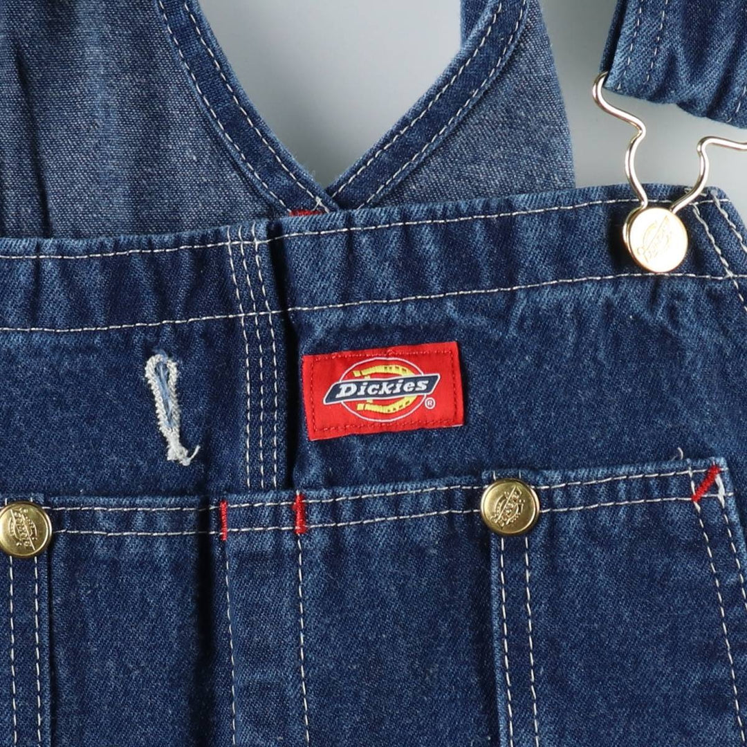 Dickies wide-leg denim overalls, men's size W38 (approx.) cotton blue type Vintage Second Hand