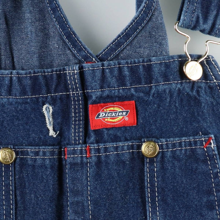 Dickies wide-leg denim overalls, men's size W38 (approx.) cotton blue type Vintage Second Hand