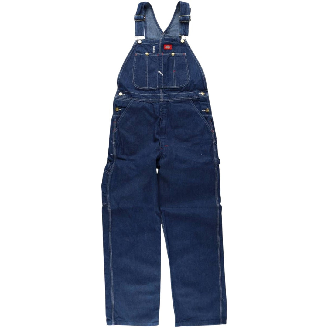Dickies denim overalls for men, equivalent to W35 cotton blue type Vintage Second Hand