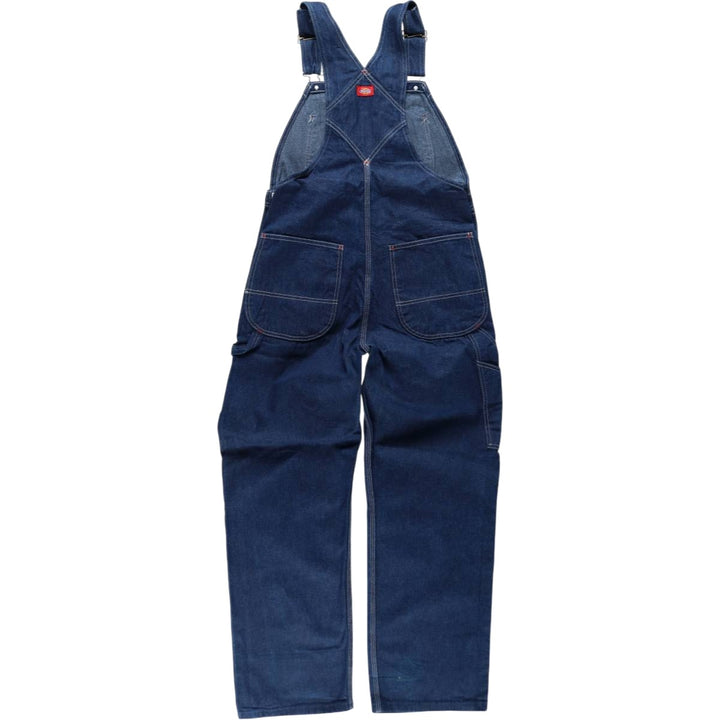 Dickies denim overalls for men, equivalent to W35 cotton blue type Vintage Second Hand
