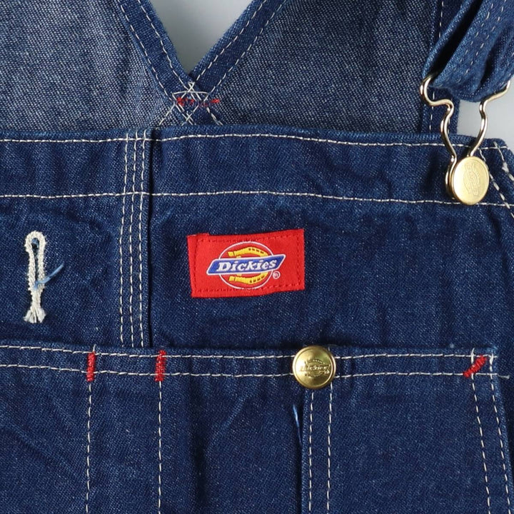 Dickies denim overalls for men, equivalent to W35 cotton blue type Vintage Second Hand