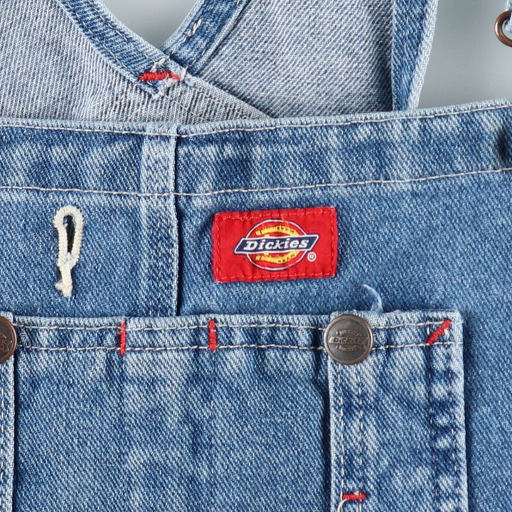 Dickies denim overalls for men, equivalent to W35 cotton Blue type light blue Vintage Second Hand
