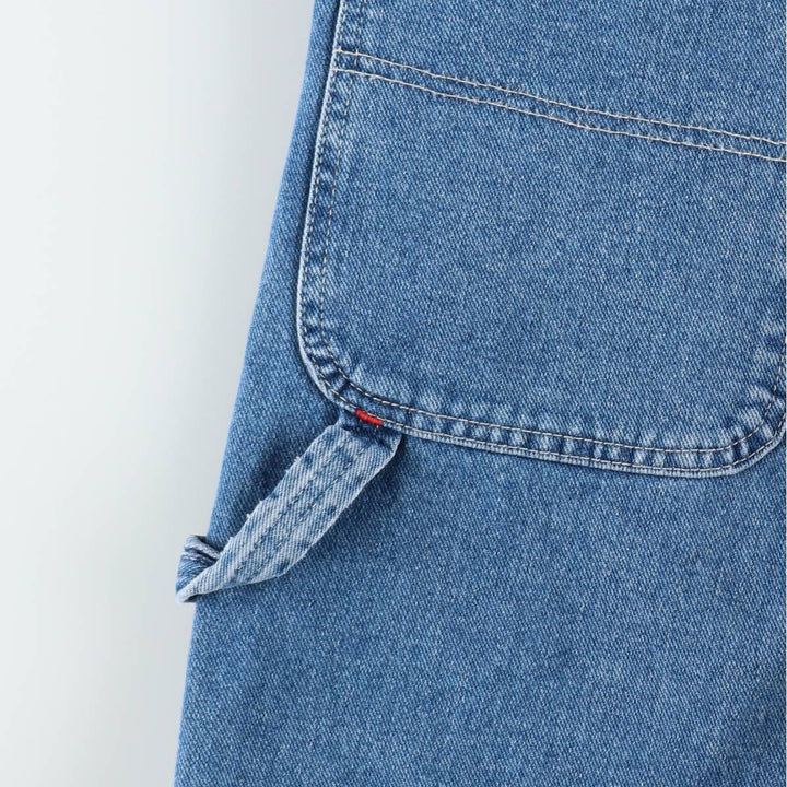 Dickies denim overalls for men, equivalent to W35 cotton Blue type light blue Vintage Second Hand