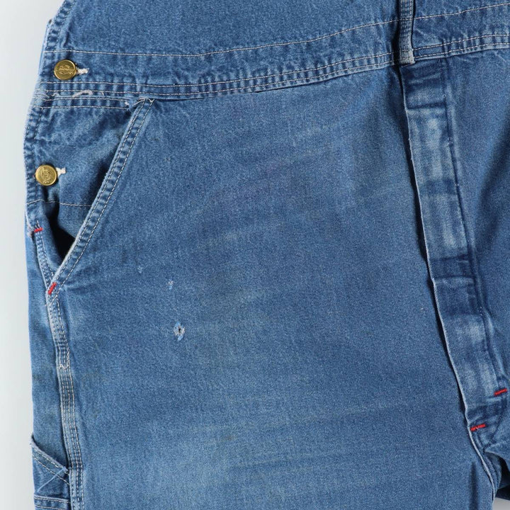 Big size Dickies denim overalls for men, equivalent to W46. cotton Blue type light blue Vintage Second Hand