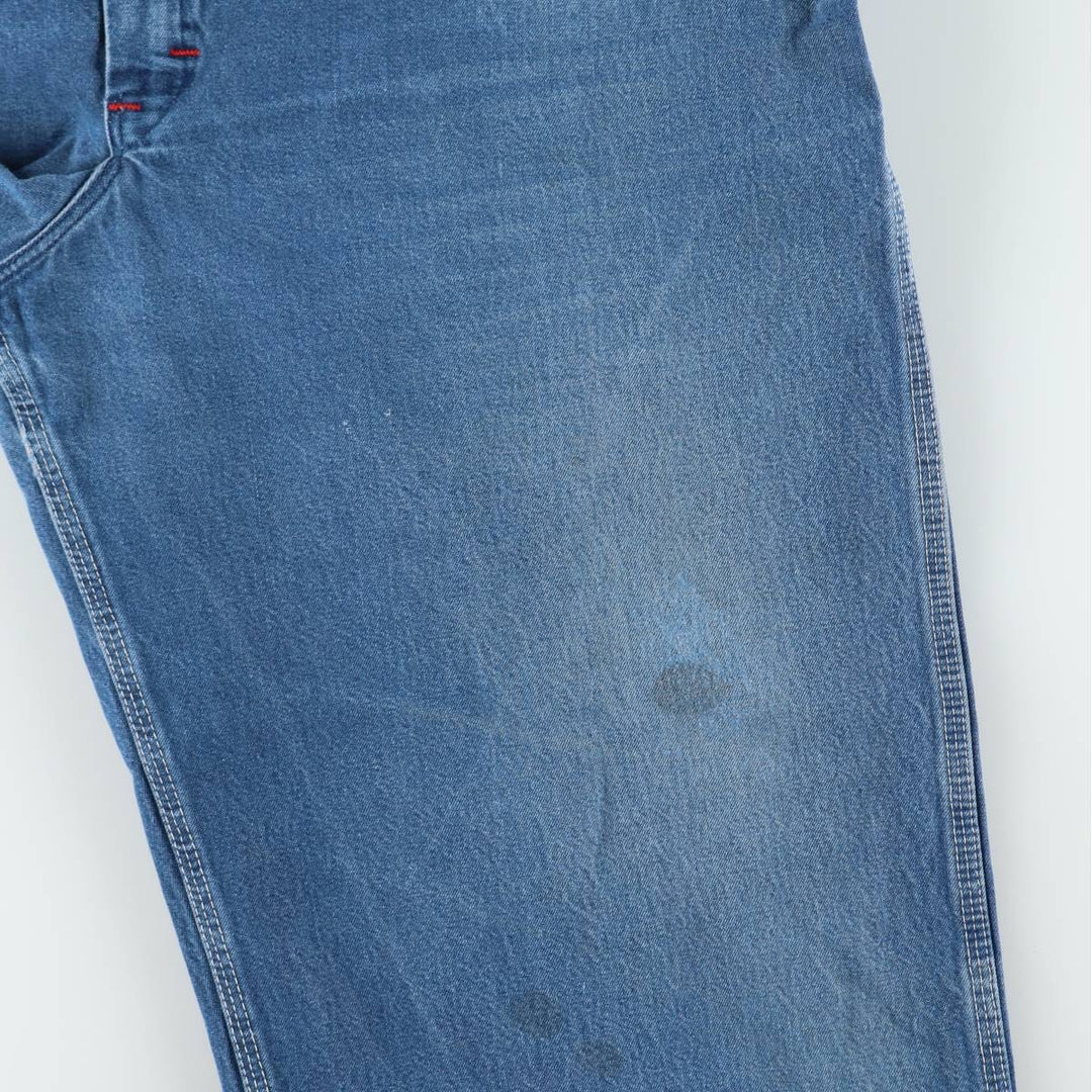 Big size Dickies denim overalls for men, equivalent to W46. cotton Blue type light blue Vintage Second Hand