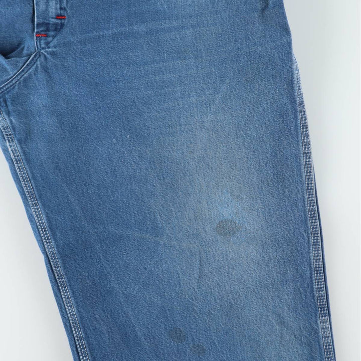 Big size Dickies denim overalls for men, equivalent to W46. cotton Blue type light blue Vintage Second Hand