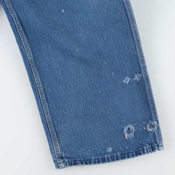 Big size Dickies denim overalls for men, equivalent to W46. cotton Blue type light blue Vintage Second Hand