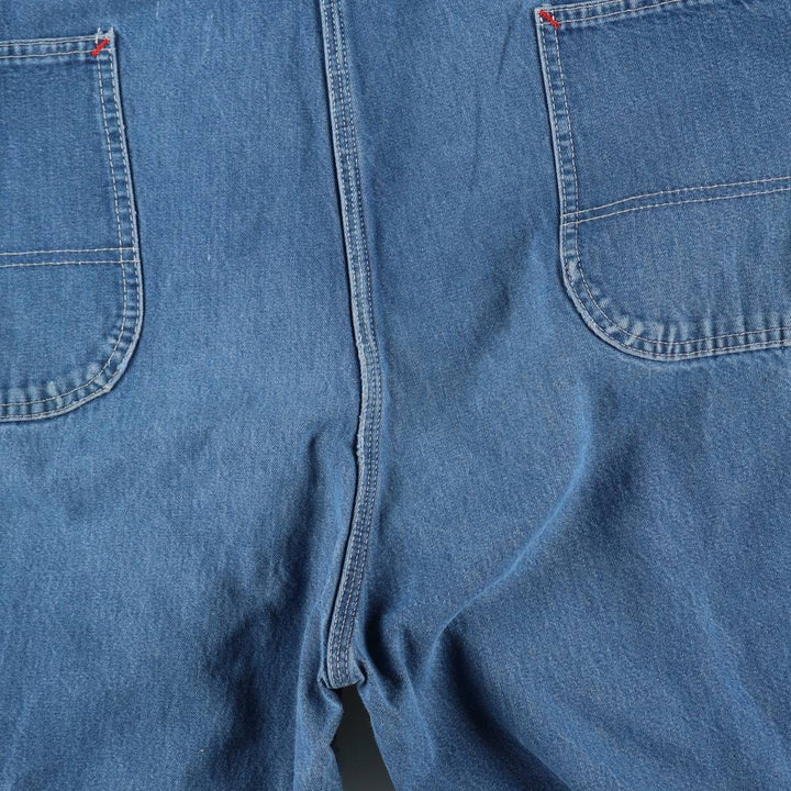 Big size Dickies denim overalls for men, equivalent to W46. cotton Blue type light blue Vintage Second Hand