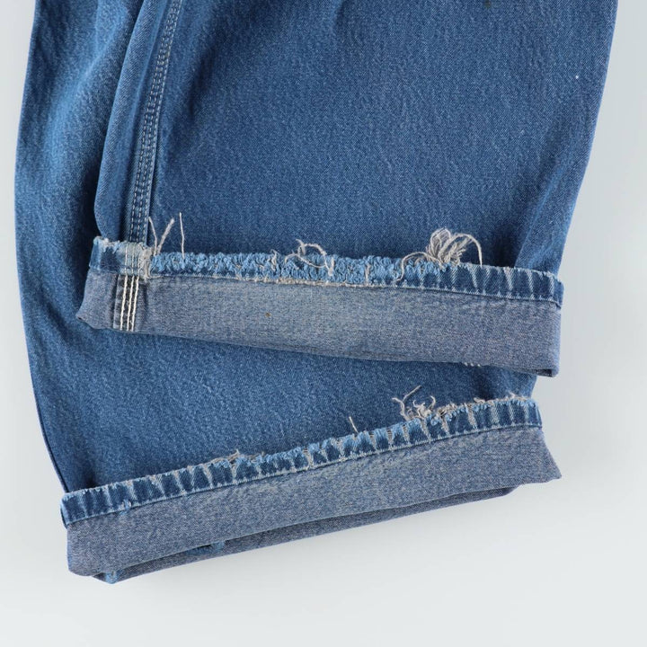 Big size Dickies denim overalls for men, equivalent to W46. cotton Blue type light blue Vintage Second Hand