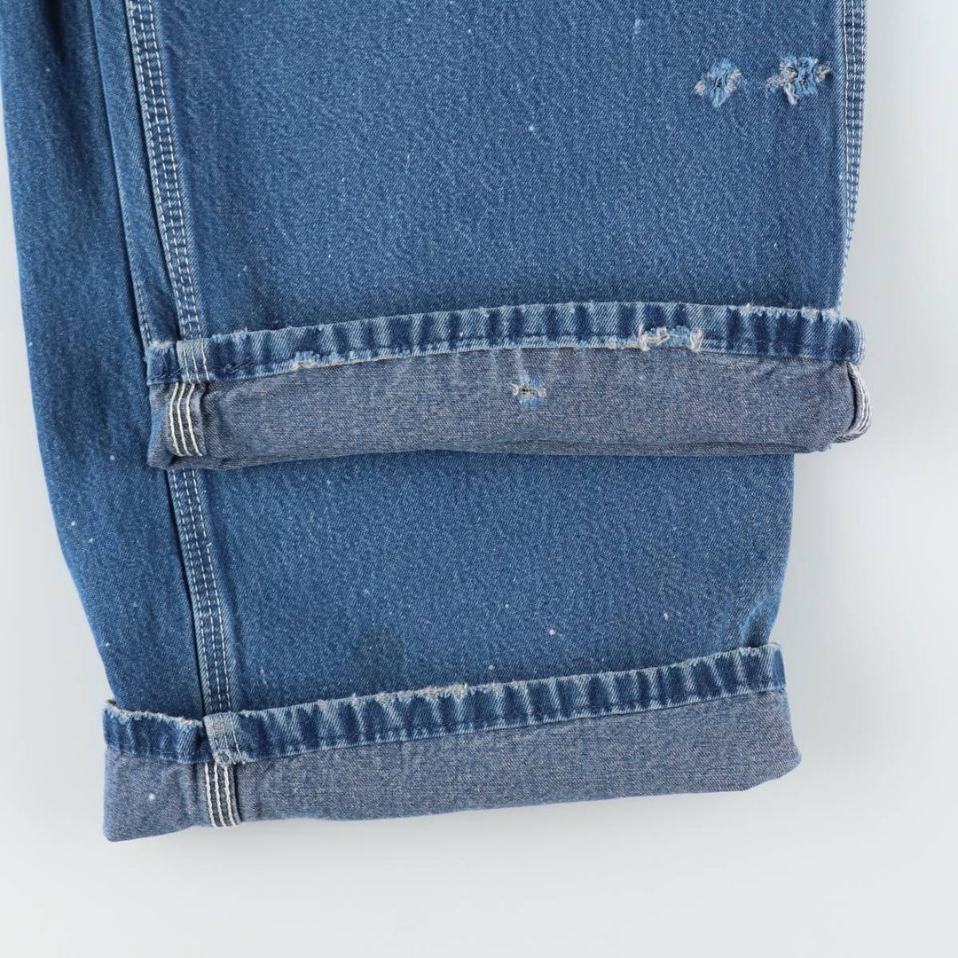 Big size Dickies denim overalls for men, equivalent to W46. cotton Blue type light blue Vintage Second Hand