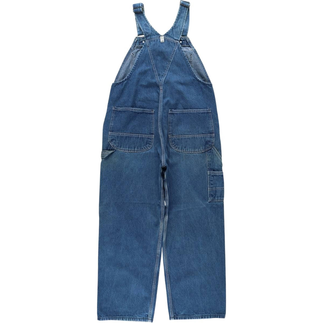 90'S Key denim overalls, men's size W37 (approx.), vintage. cotton blue type Vintage Second Hand