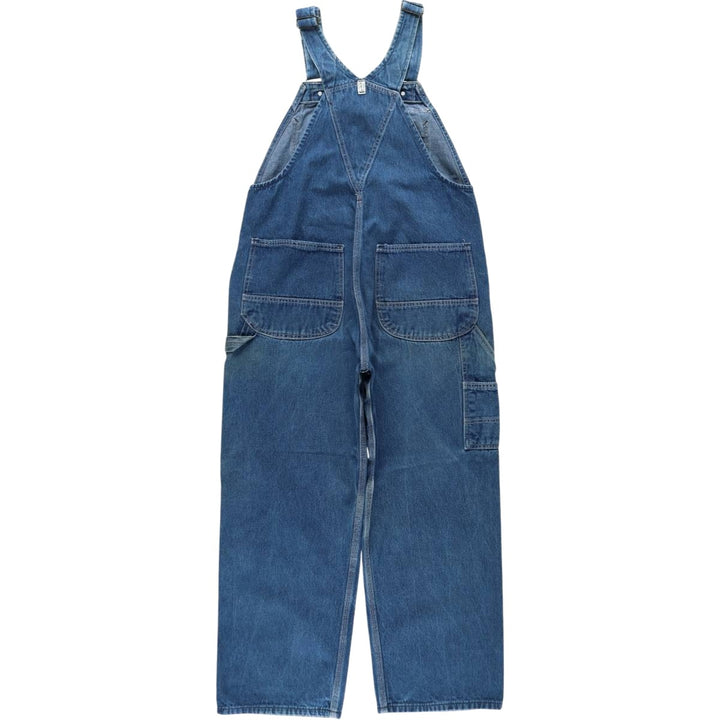 90'S Key denim overalls, men's size W37 (approx.), vintage. cotton blue type Vintage Second Hand