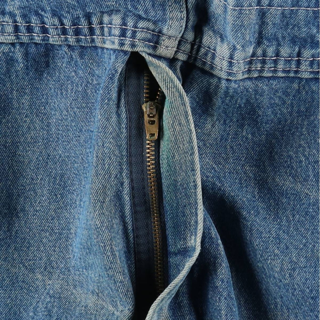 90'S Key denim overalls, men's size W37 (approx.), vintage. cotton blue type Vintage Second Hand