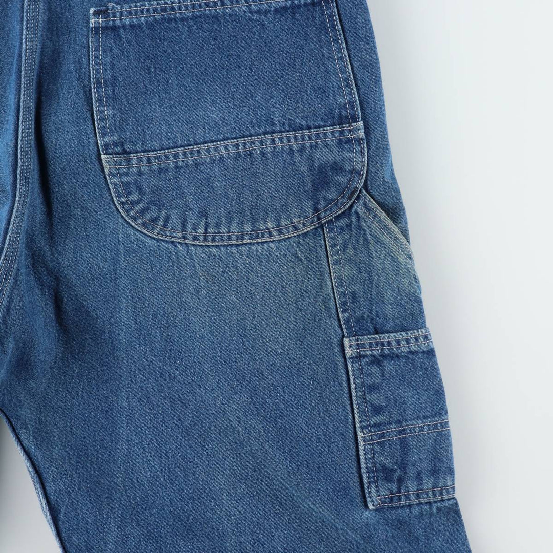 90'S Key denim overalls, men's size W37 (approx.), vintage. cotton blue type Vintage Second Hand