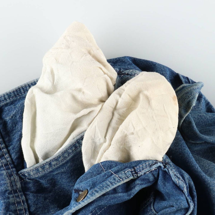 90'S Key denim overalls, men's size W37 (approx.), vintage. cotton blue type Vintage Second Hand