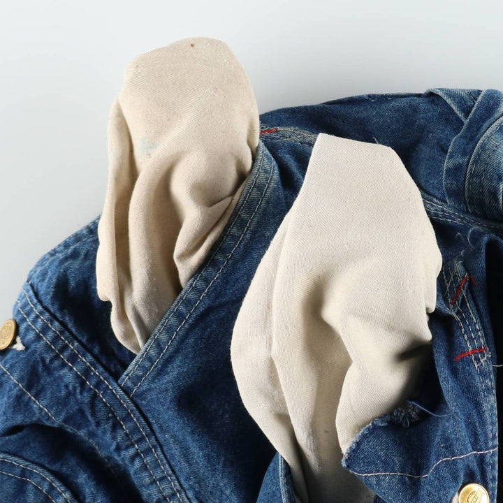 Dickies denim overalls for men, equivalent to w36 unclear blue type Vintage Second Hand