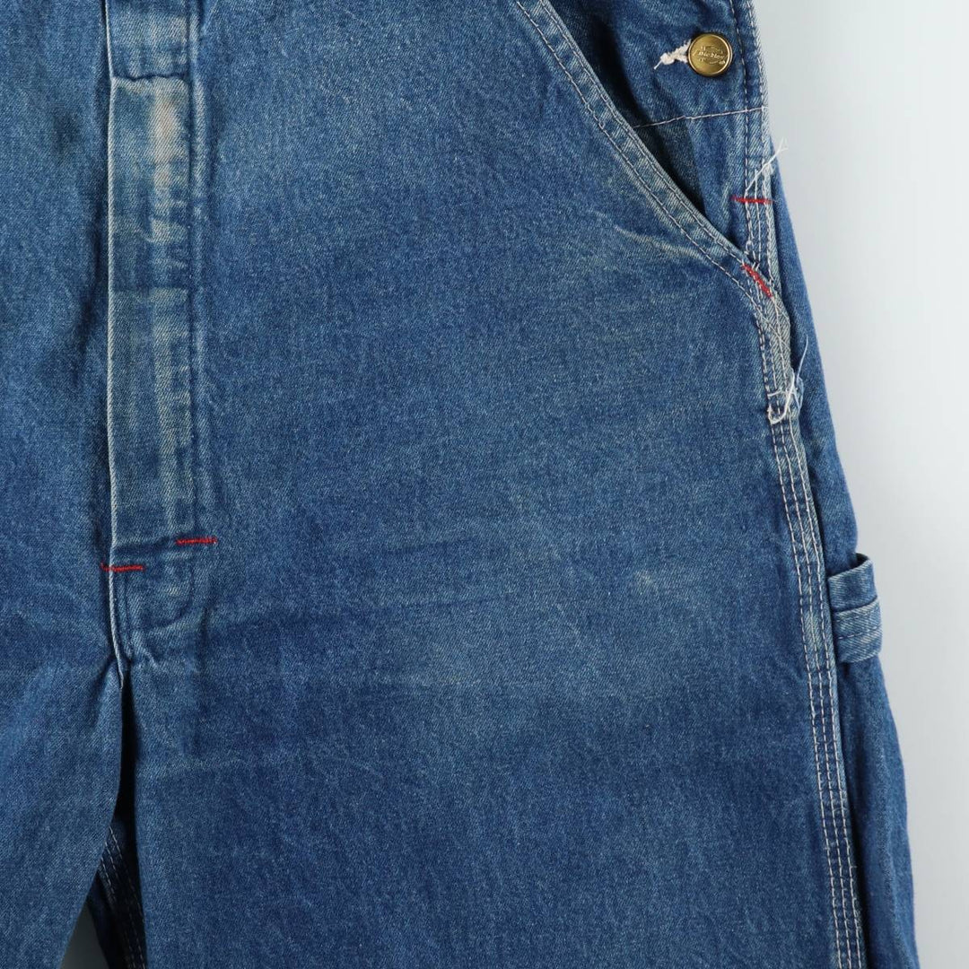 Dickies denim overalls for men, equivalent to w36 unclear blue type Vintage Second Hand