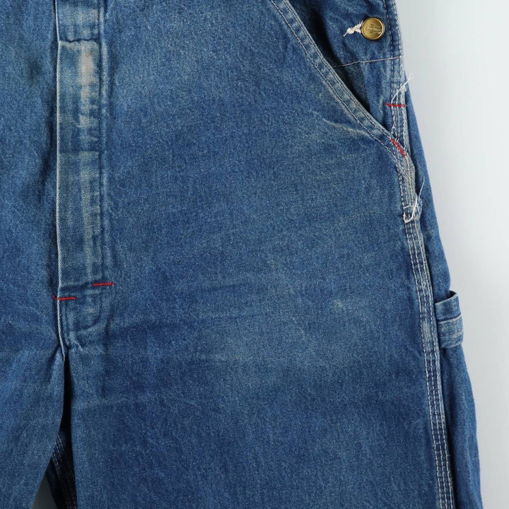 Dickies denim overalls for men, equivalent to w36 unclear blue type Vintage Second Hand