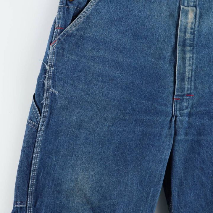 Dickies denim overalls for men, equivalent to w36 unclear blue type Vintage Second Hand