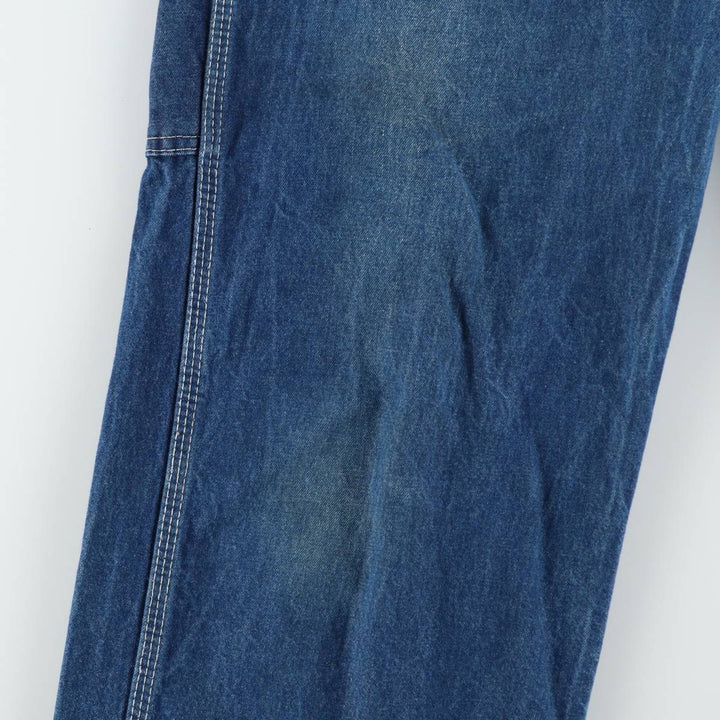 Dickies denim overalls for men, equivalent to w36 unclear blue type Vintage Second Hand