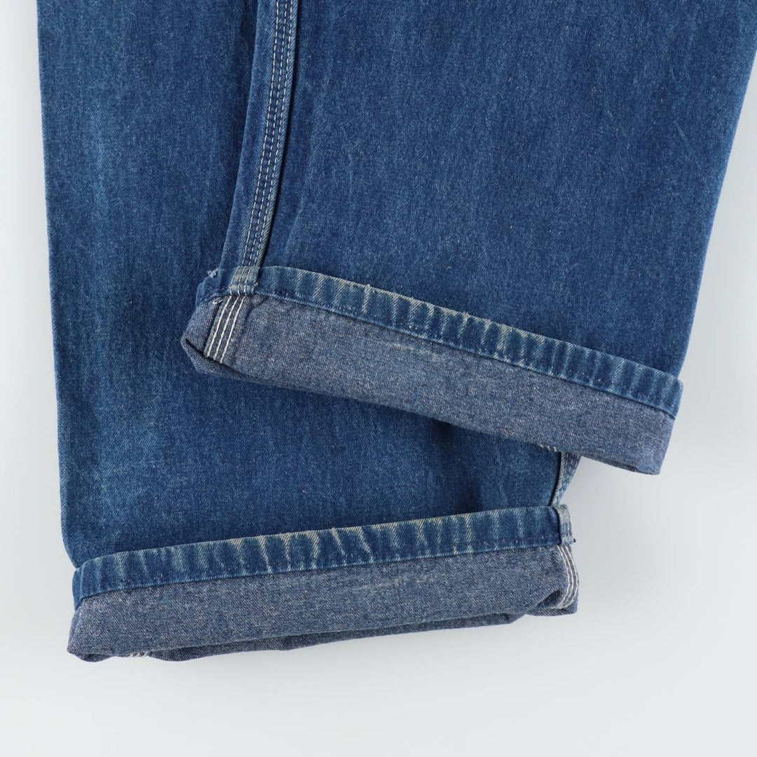 Dickies denim overalls for men, equivalent to w36 unclear blue type Vintage Second Hand