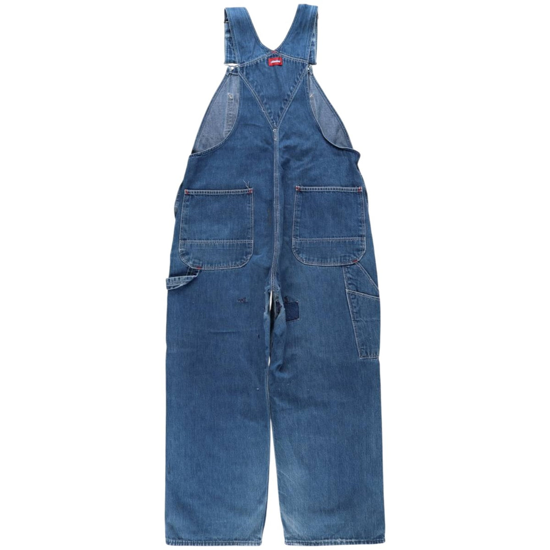 Vintage 80s-90'S Dickies denim overalls, men's size W37 cotton blue type Vintage Second Hand