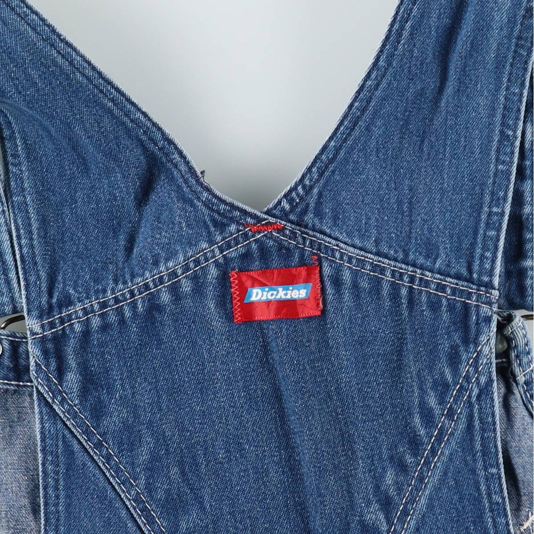 Vintage 80s-90'S Dickies denim overalls, men's size W37 cotton blue type Vintage Second Hand