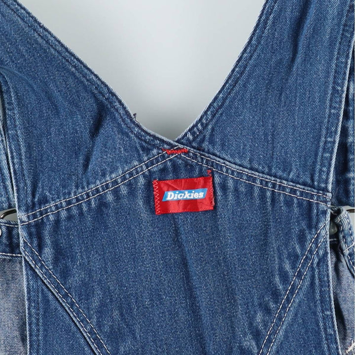 Vintage 80s-90'S Dickies denim overalls, men's size W37 cotton blue type Vintage Second Hand