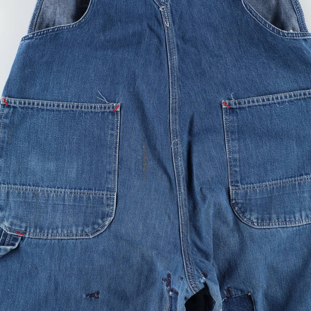 Vintage 80s-90'S Dickies denim overalls, men's size W37 cotton blue type Vintage Second Hand