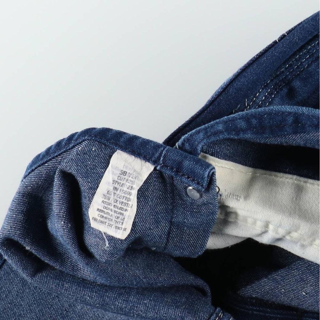 Sears denim overalls, men's size W36 (approx.), vintage. cotton blue type Vintage Second Hand