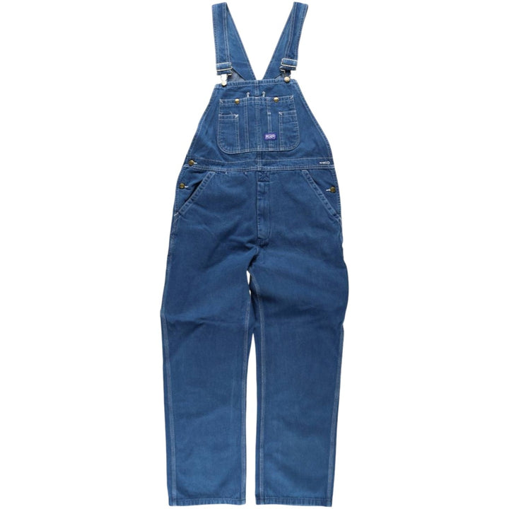 Big Smith denim overalls, men's size W37 (approx.) cotton blue type Vintage Second Hand
