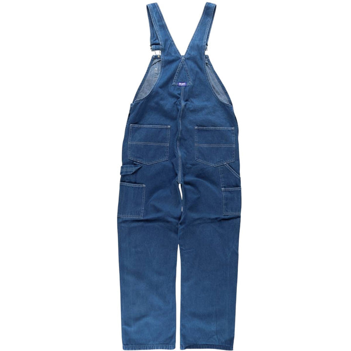 Big Smith denim overalls, men's size W37 (approx.) cotton blue type Vintage Second Hand