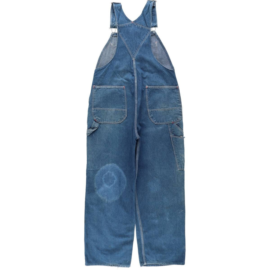 Dickies denim overalls for men, equivalent to w37 cotton blue type Vintage Second Hand