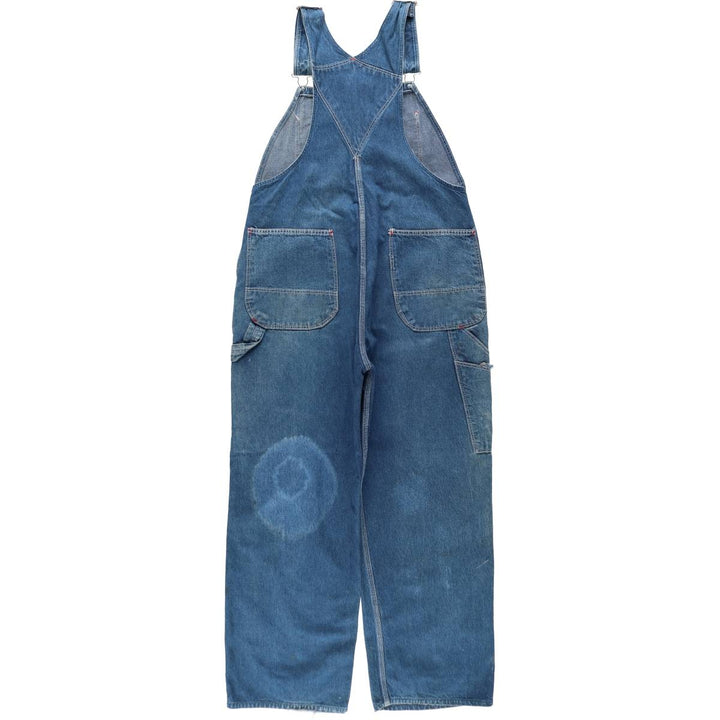 Dickies denim overalls for men, equivalent to w37 cotton blue type Vintage Second Hand