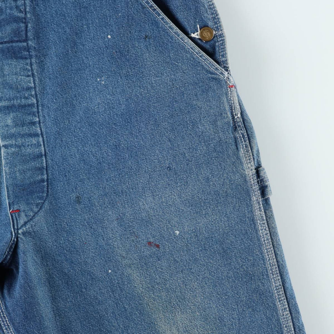 Dickies denim overalls for men, equivalent to w37 cotton blue type Vintage Second Hand