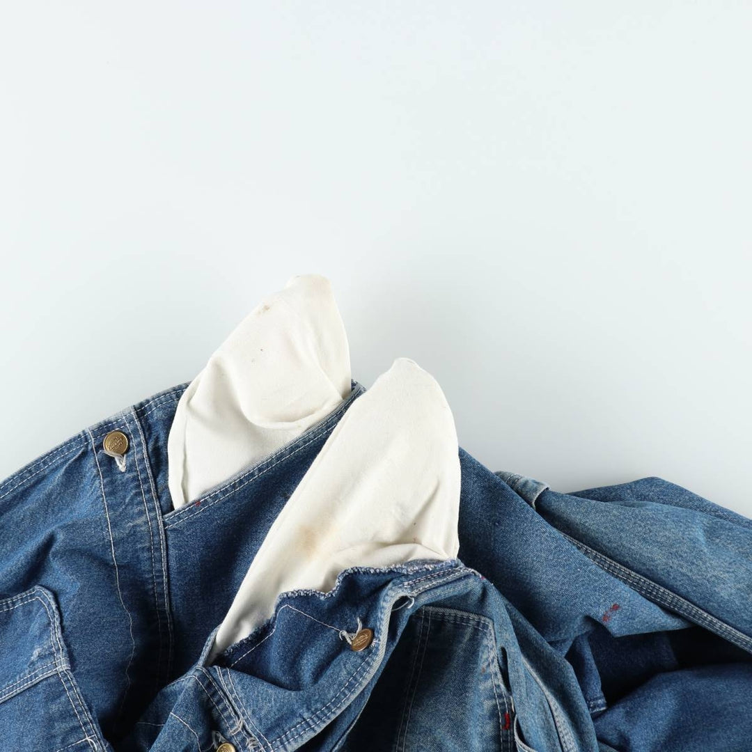 Dickies denim overalls for men, equivalent to w37 cotton blue type Vintage Second Hand